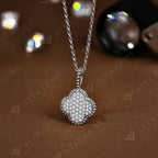 The Riviera Clover | BENYSE | Pavé Moissanite & 925 Sterling Silver