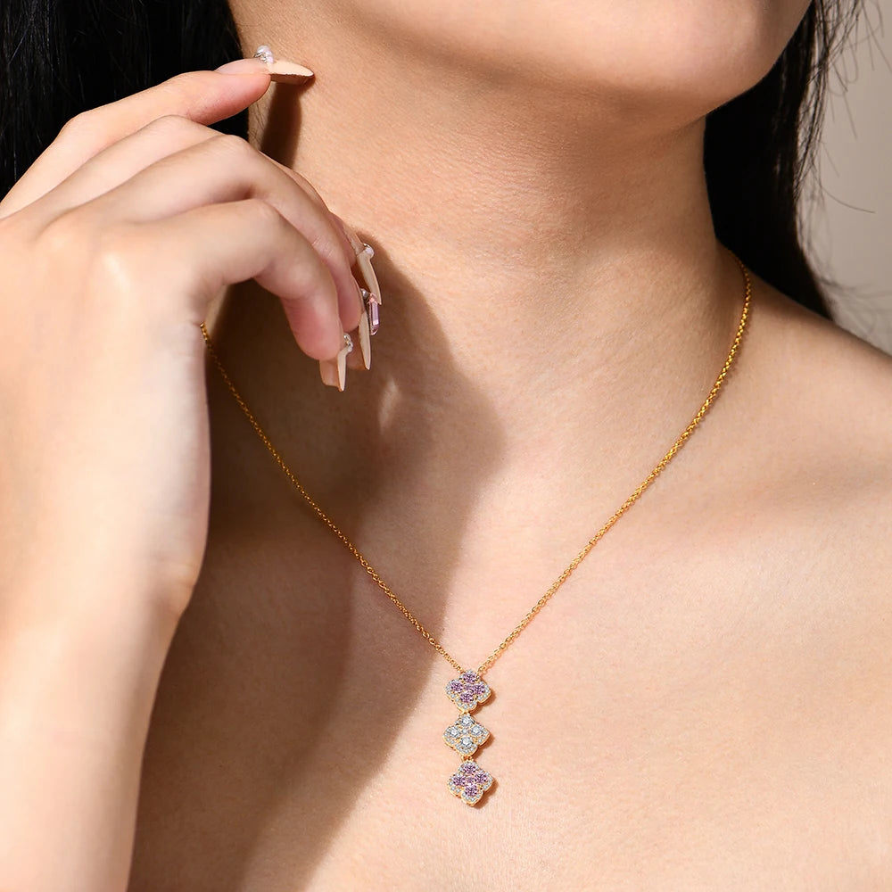 The Monaco Triple Clover | BENYSE | Moissanite & 925 Sterling Silver