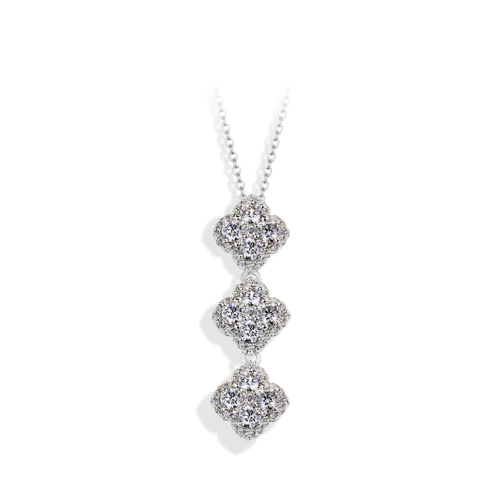 The Monaco Triple Clover | BENYSE | Moissanite & 925 Sterling Silver