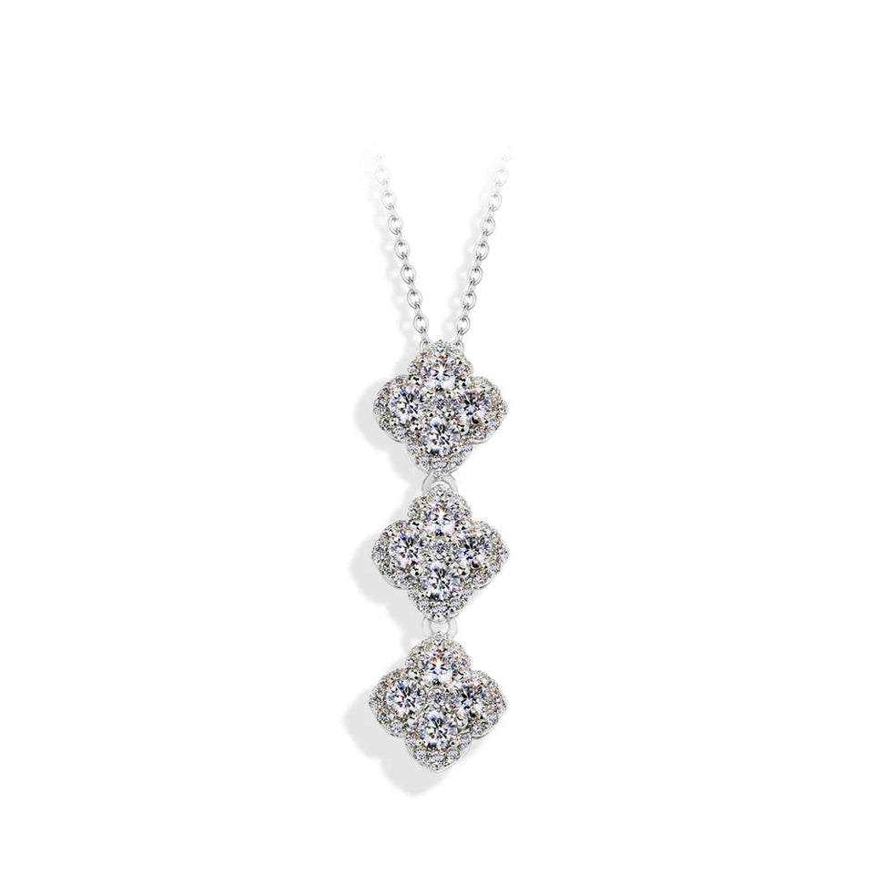 The Monaco Triple Clover | BENYSE | Moissanite & 925 Sterling Silver