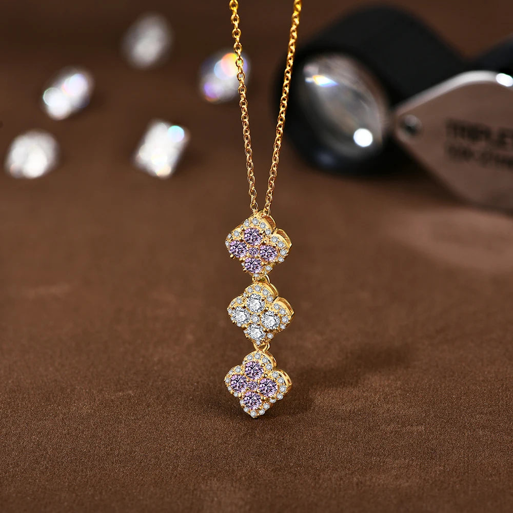 The Monaco Triple Clover | BENYSE | Moissanite & 925 Sterling Silver