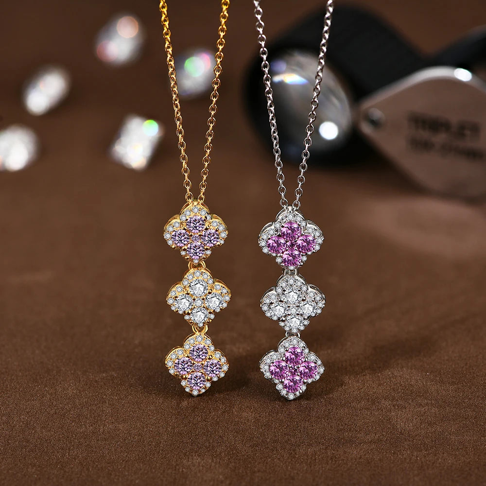 The Monaco Triple Clover | BENYSE | Moissanite & 925 Sterling Silver