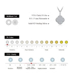 The Riviera Clover | BENYSE | Pavé Moissanite & 925 Sterling Silver