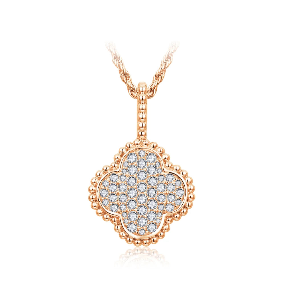 The Riviera Clover | BENYSE | Pavé Moissanite & 925 Sterling Silver