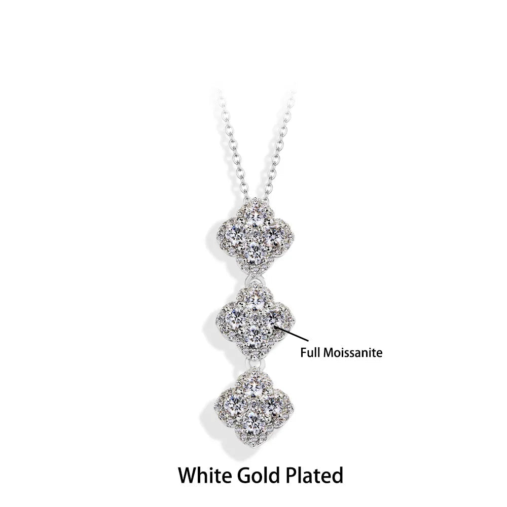 The Monaco Triple Clover | BENYSE | Moissanite & 925 Sterling Silver